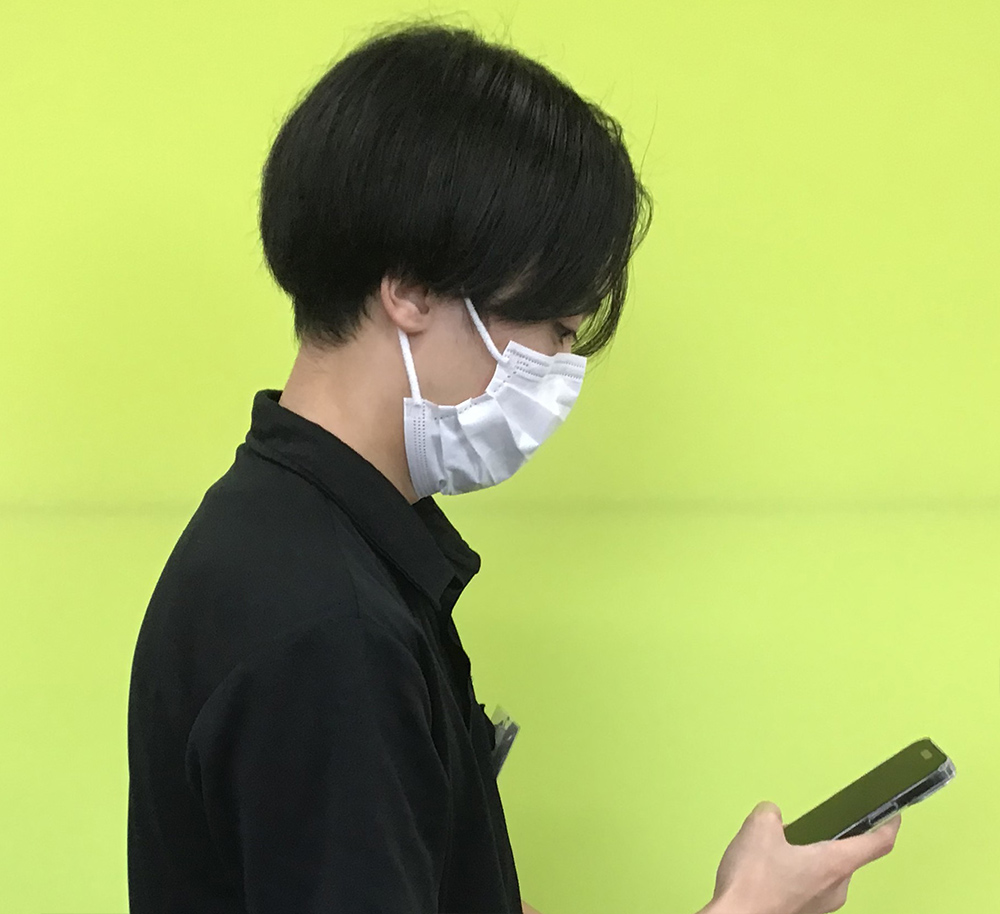 頭部+頚部での動き